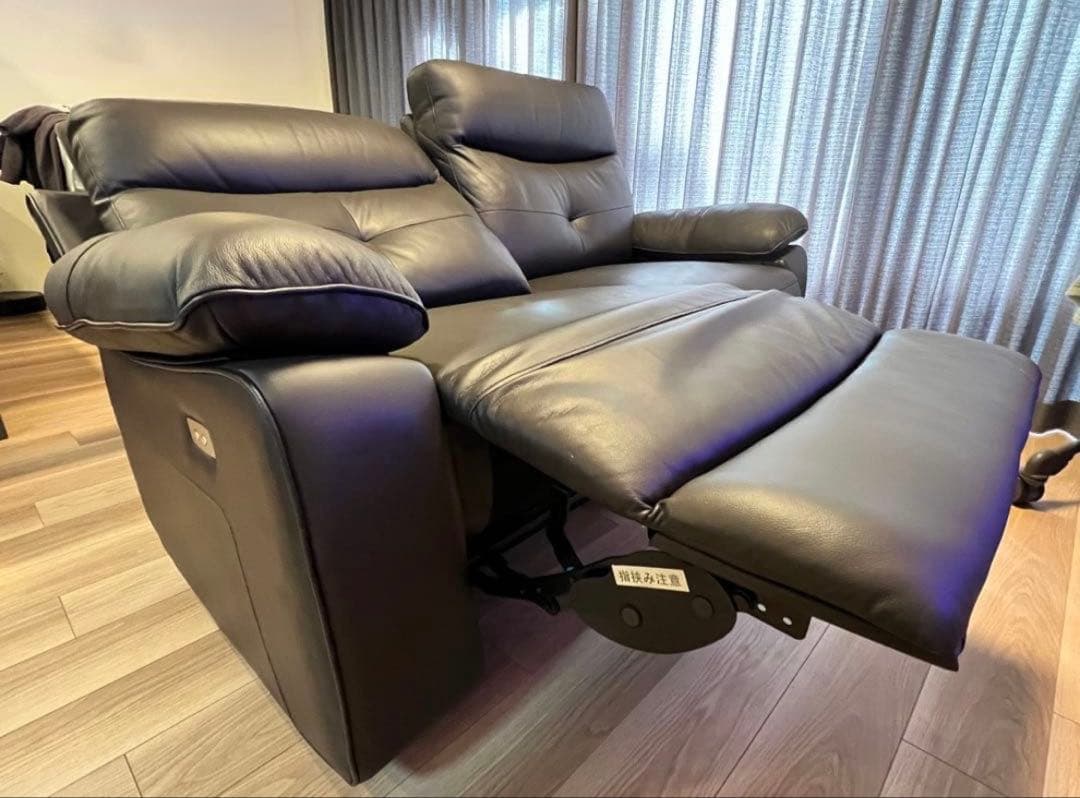 【美品】電動リクライニングソファ　ダークブラウン