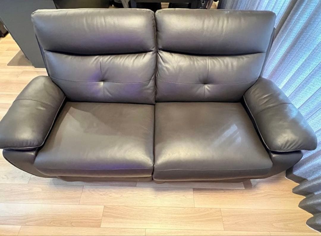 【美品】電動リクライニングソファ　ダークブラウン