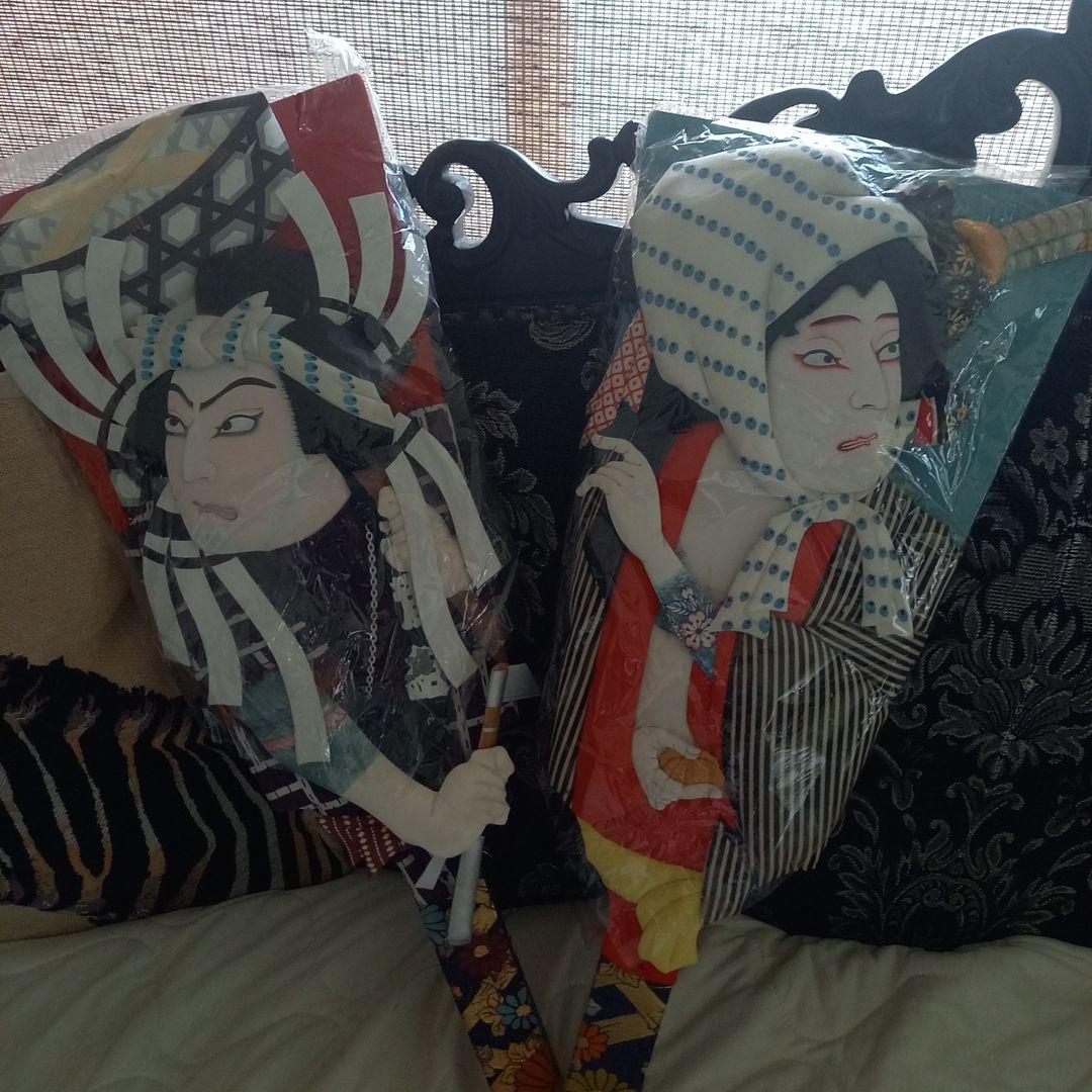 大型羽子板2枚(お正月飾り)高さ60cm