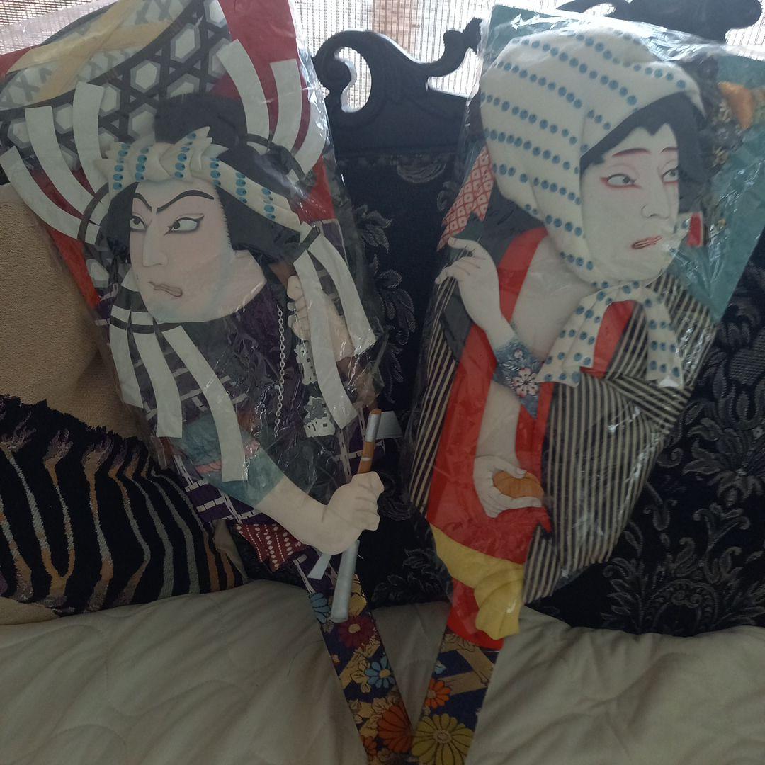 大型羽子板2枚(お正月飾り)高さ60cm