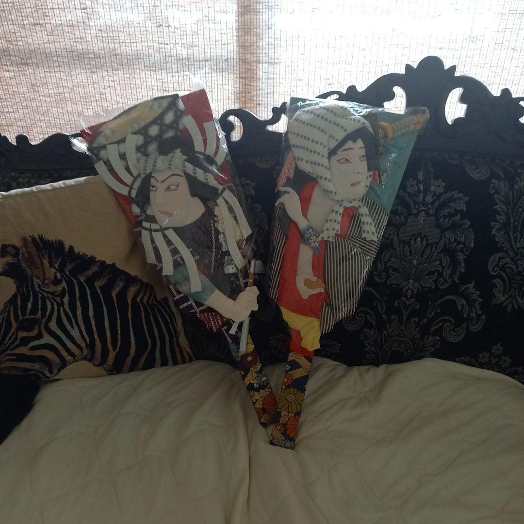 大型羽子板2枚(お正月飾り)高さ60cm