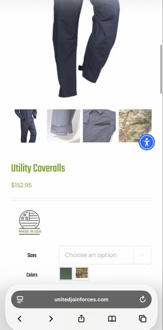 UNITED JOIN FORCES つなぎ　Mサイズ マルチカム 新品