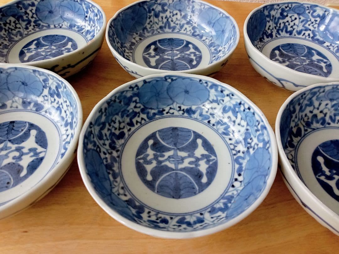 古い　伊万里　染付　なます皿 10枚セット