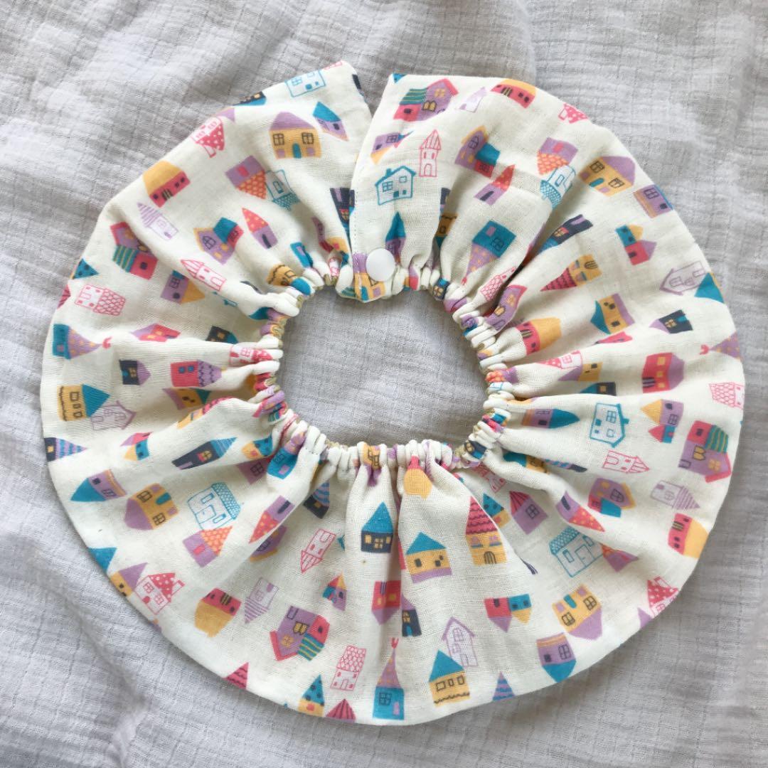 ★お家×ミモザ★ ハンドメイド　リバーシブル　スタイ