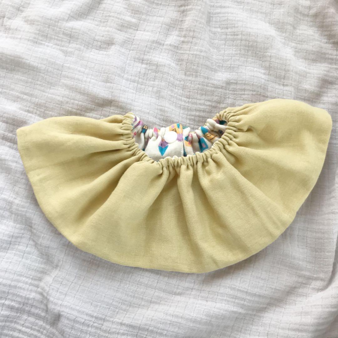 ★お家×ミモザ★ ハンドメイド　リバーシブル　スタイ