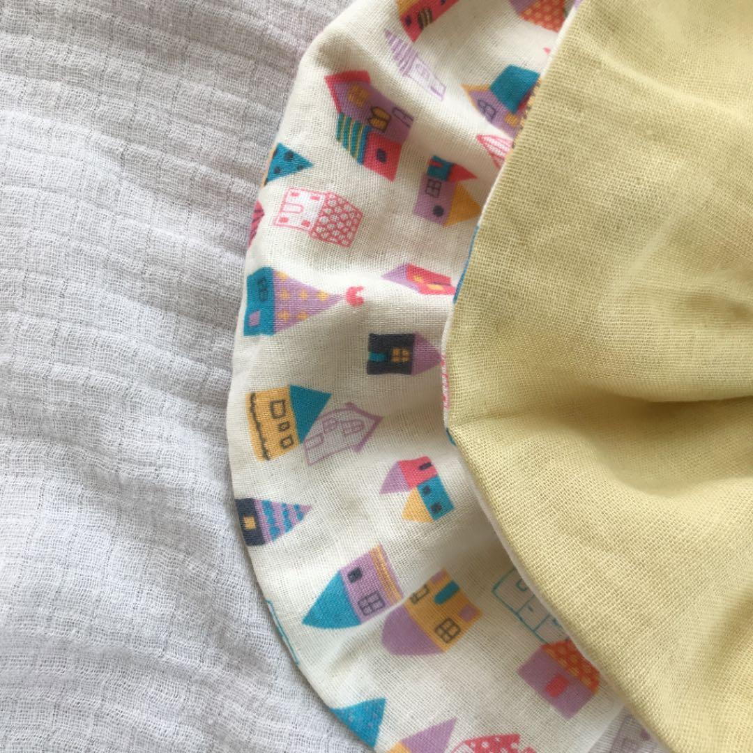 ★お家×ミモザ★ ハンドメイド　リバーシブル　スタイ