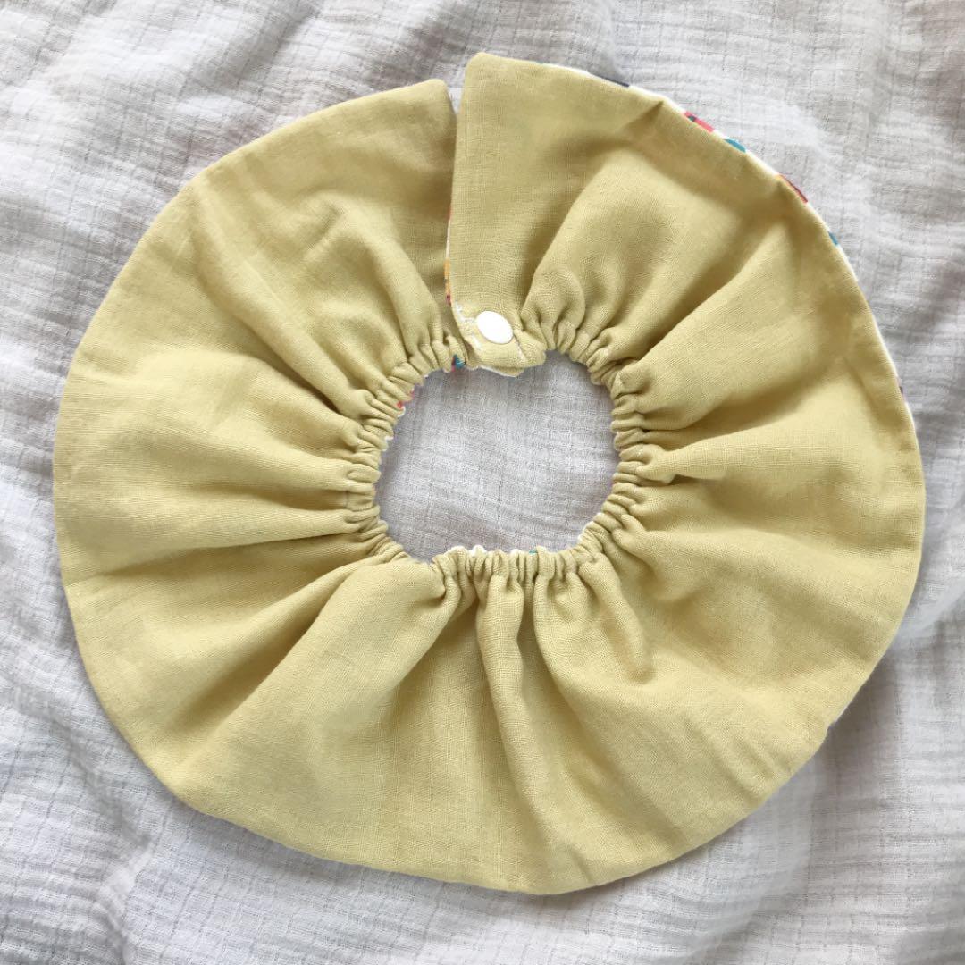 ★お家×ミモザ★ ハンドメイド　リバーシブル　スタイ