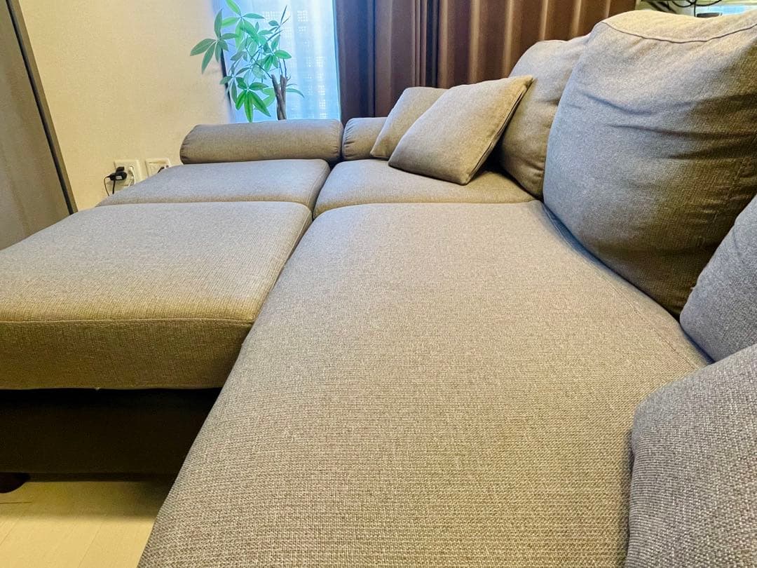 【専用出品】】モダンデコ　AQUA　3人掛けカウチソファ