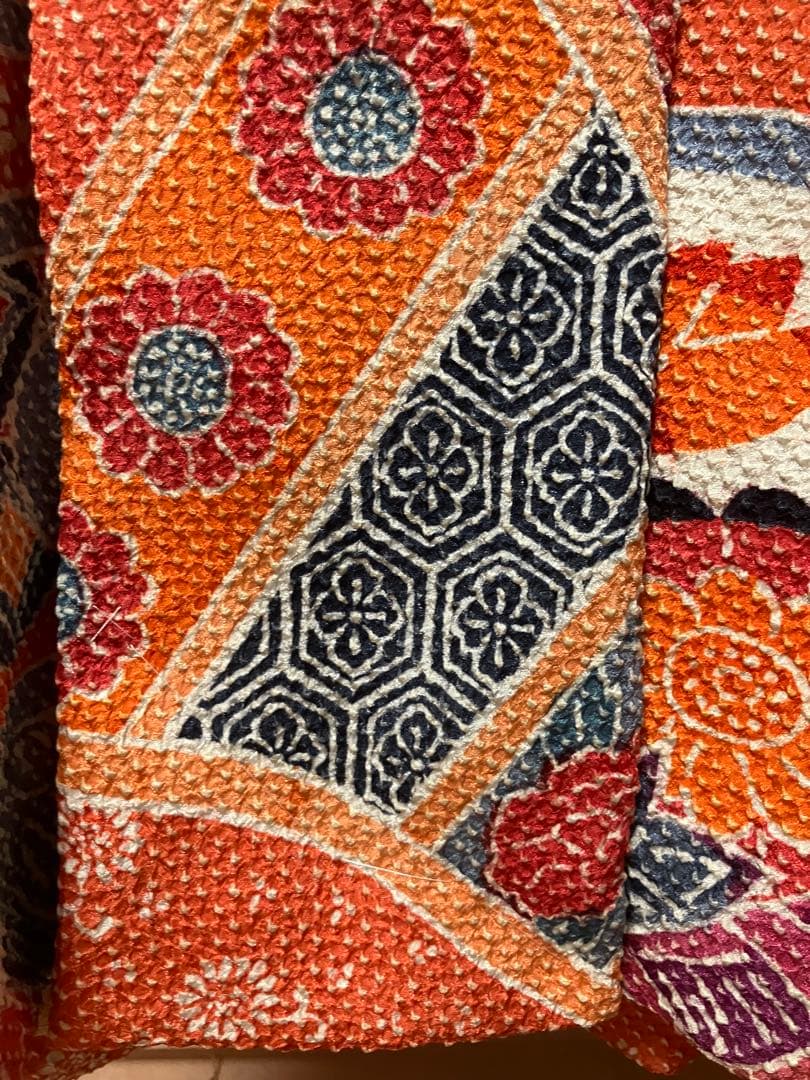 正絹　藤娘きぬたや　総絞り被布　同布髪飾り