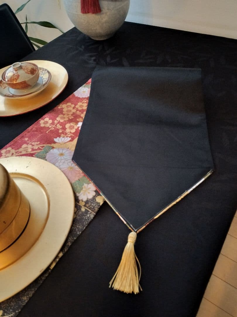 A951☆逸品‼️御所車‼️ひな祭り‼️テーブルランナー2m16cm - メルカリ