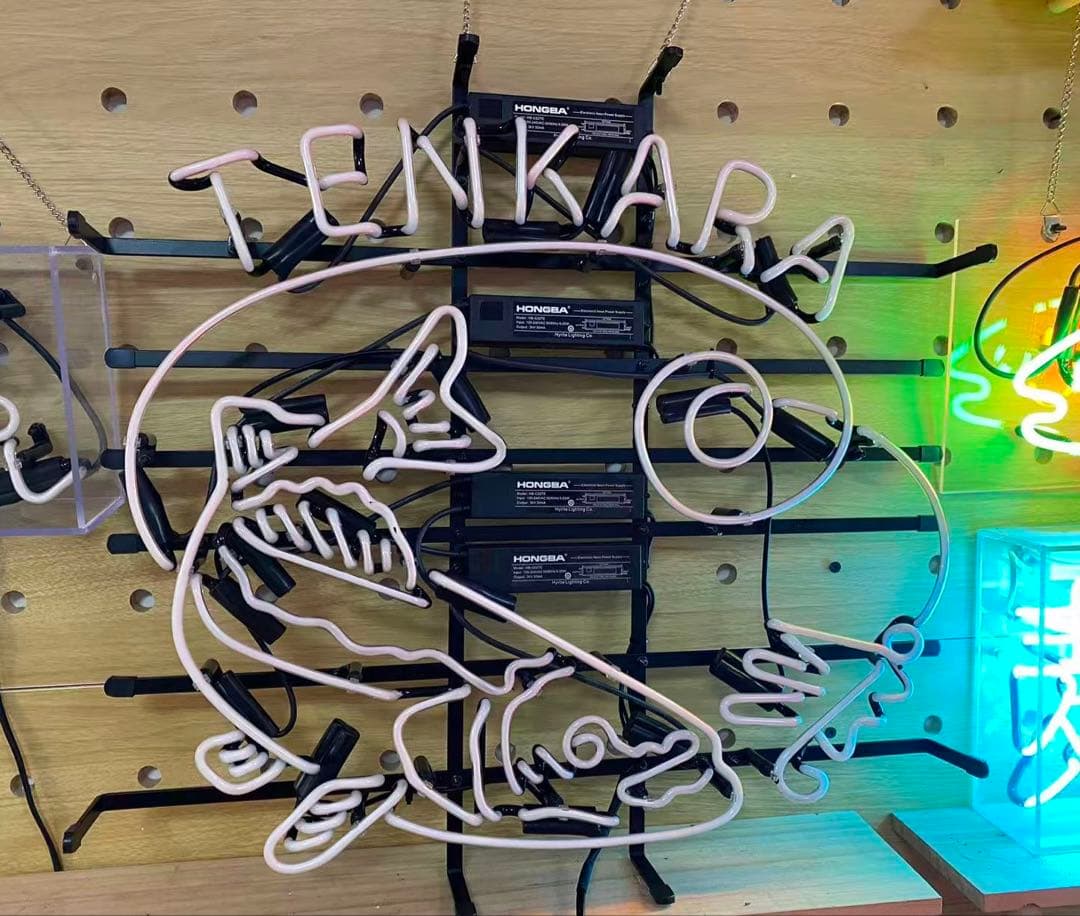 オーダー　ネオンサイン TENKARA フィッシングガラスライト　LED
