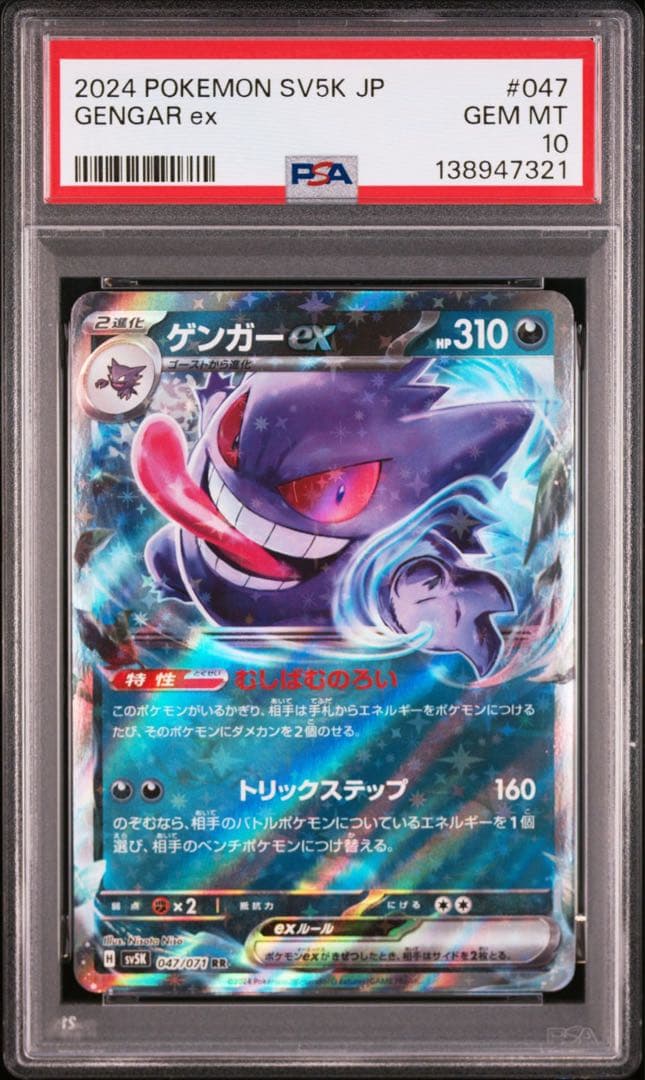 【PSA10】ポケモンカード　ゲンガーex RR ワイルドフォース　2連番