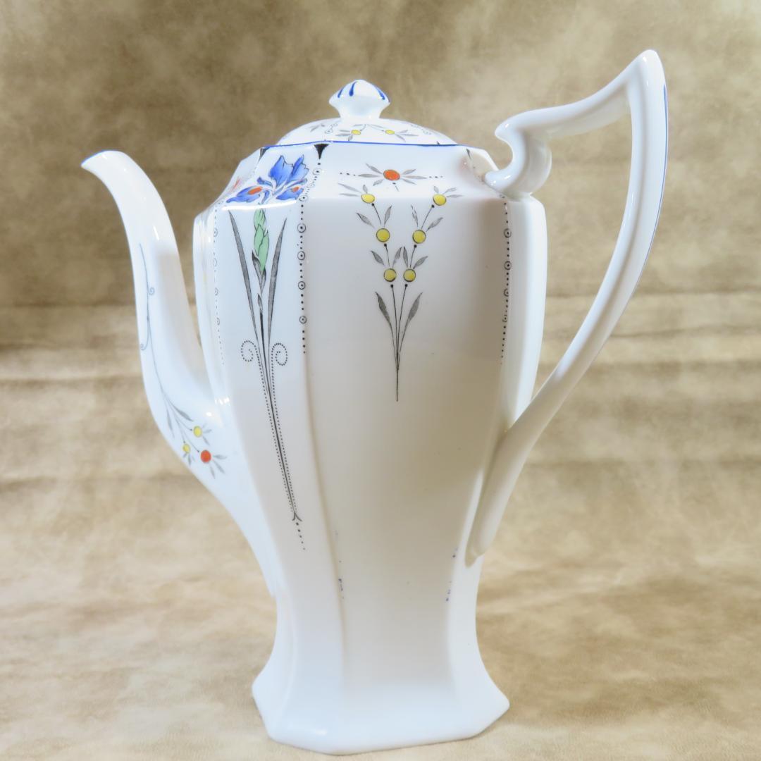 Shelley　シェリー ブルーアイリス コーヒーポット　 アンティーク