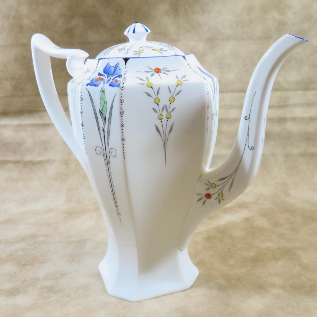 Shelley　シェリー ブルーアイリス コーヒーポット　 アンティーク