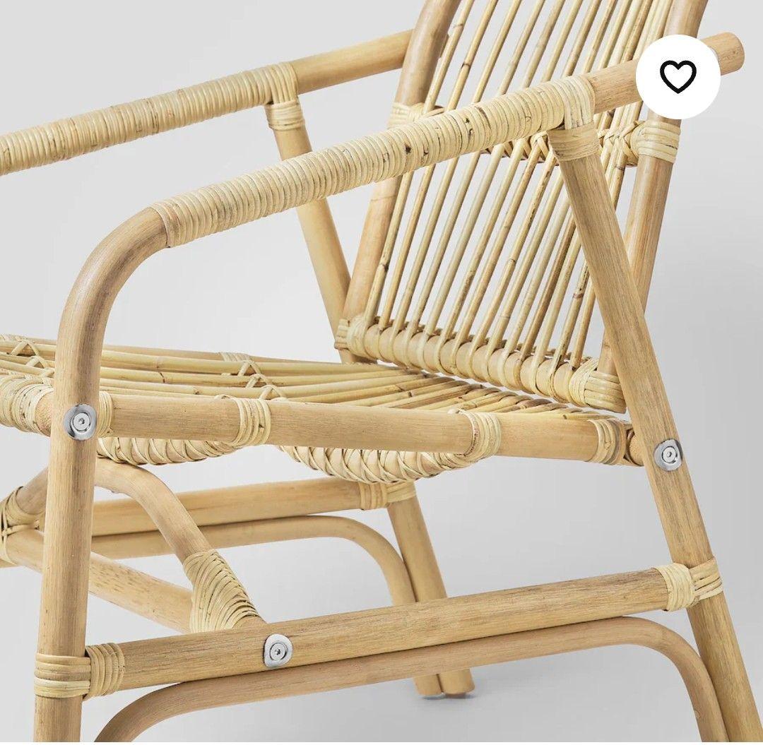 籐のリラックスチェア