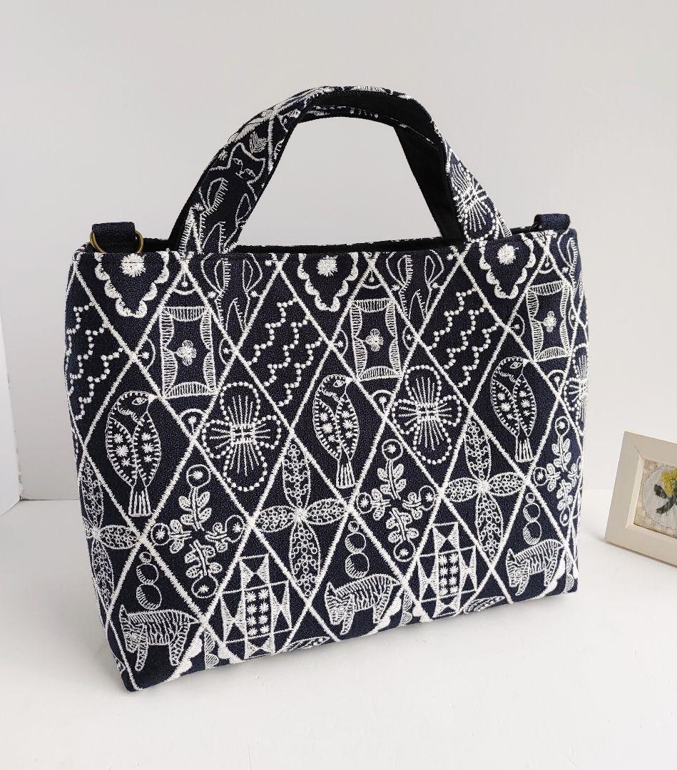 １点のみ　ミナペルホネン　シンフォニー　2wayパニーニ風ショルダー