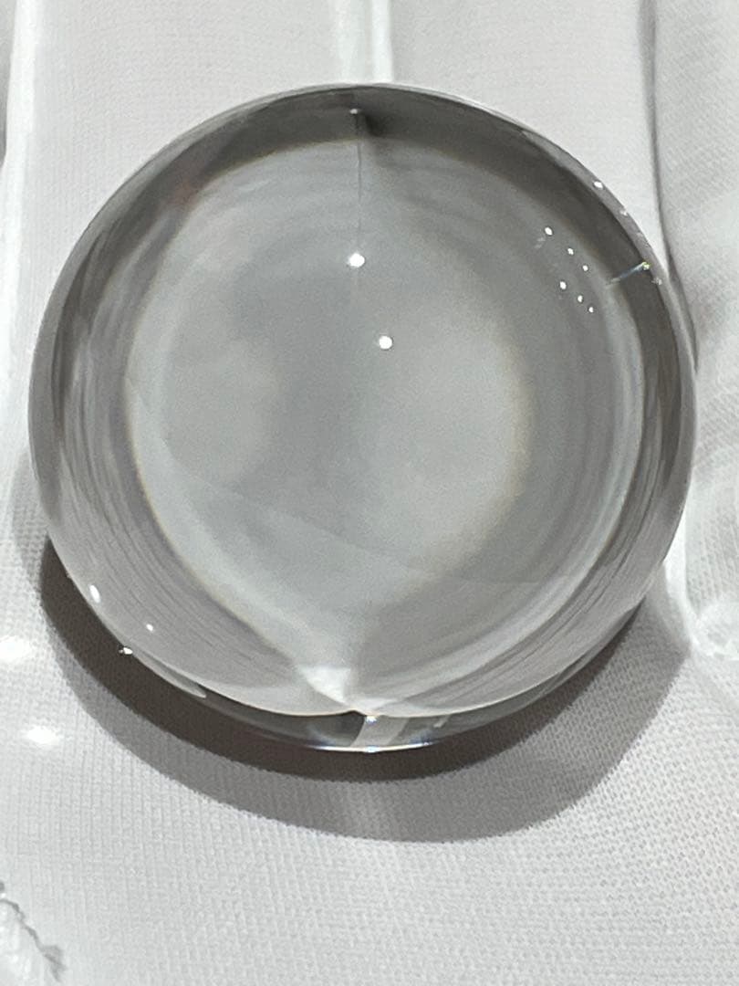 ①【鑑別書付き】天然ブラジル産 水晶 丸玉 33mm 248ct