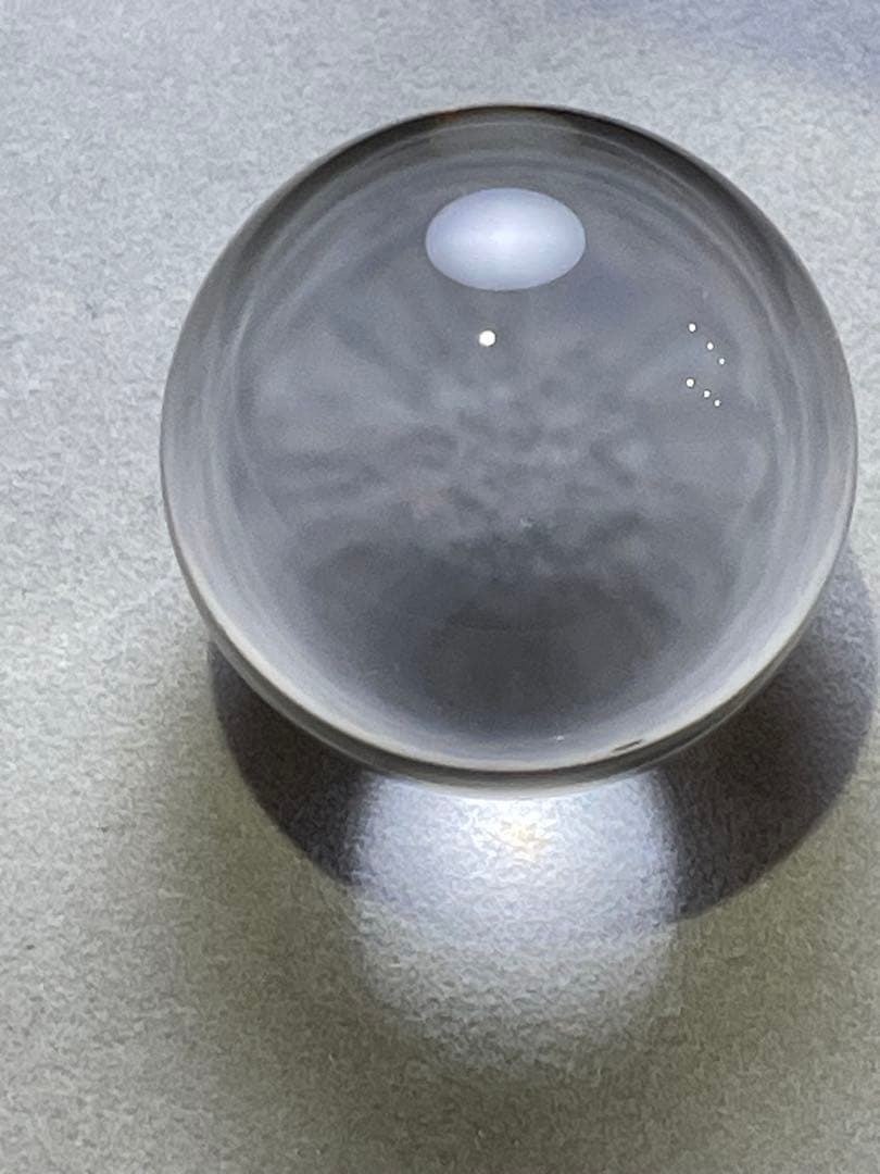 ①【鑑別書付き】天然ブラジル産 水晶 丸玉 33mm 248ct