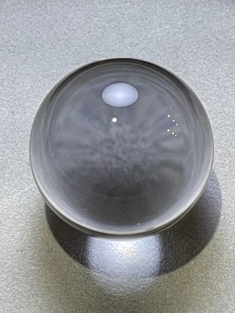 ①【鑑別書付き】天然ブラジル産 水晶 丸玉 33mm 248ct