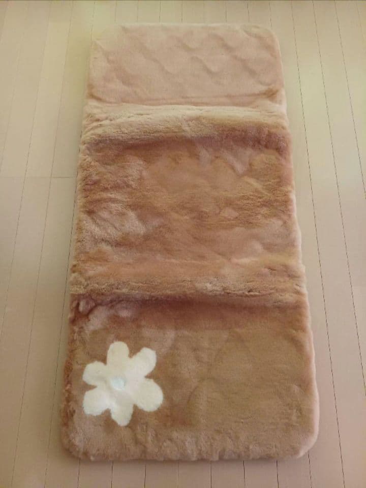 京都西川 羊皮 ムートンシーツ ローズファーグランドワーク