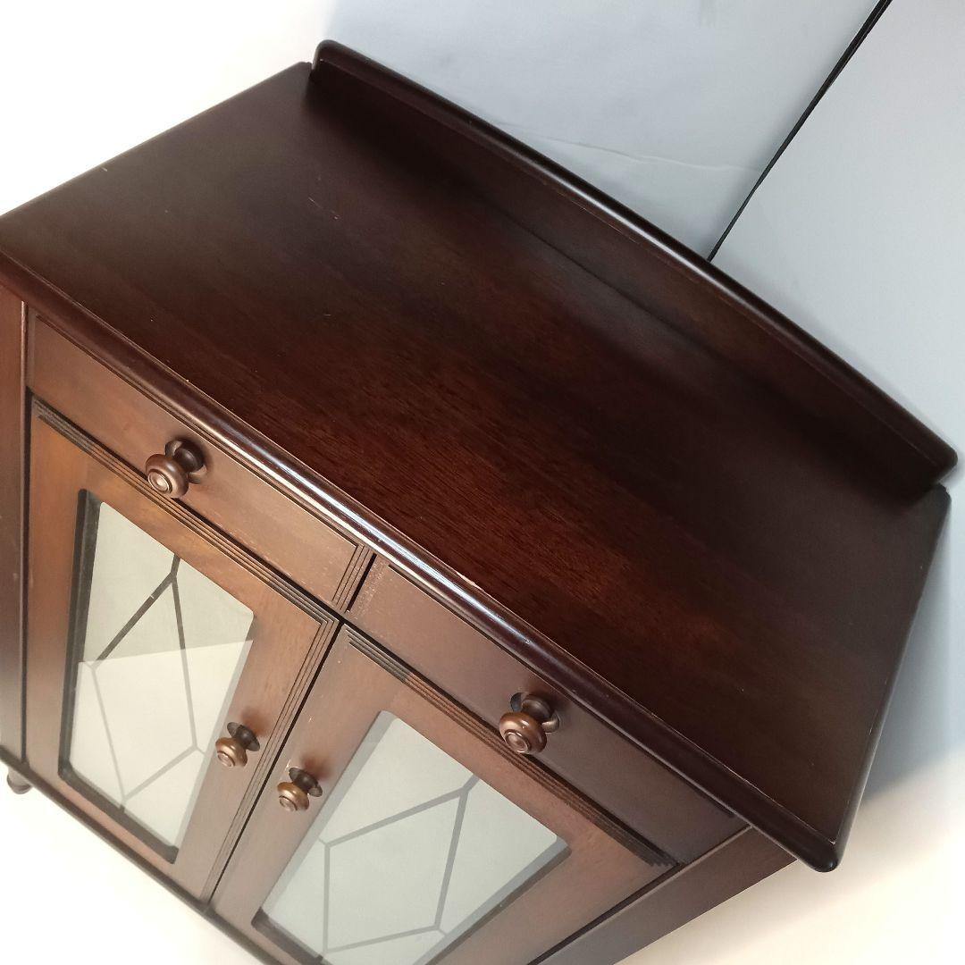 maruni マルニ木工 すりガラス キャビネット　サイドボード　収納 木製