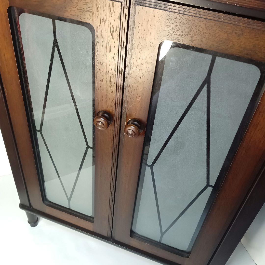 maruni マルニ木工 すりガラス キャビネット　サイドボード　収納 木製
