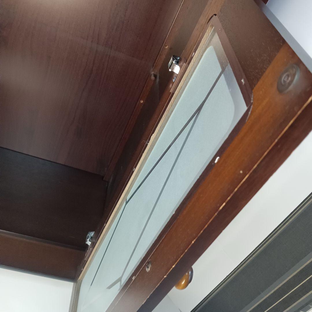 maruni マルニ木工 すりガラス キャビネット　サイドボード　収納 木製