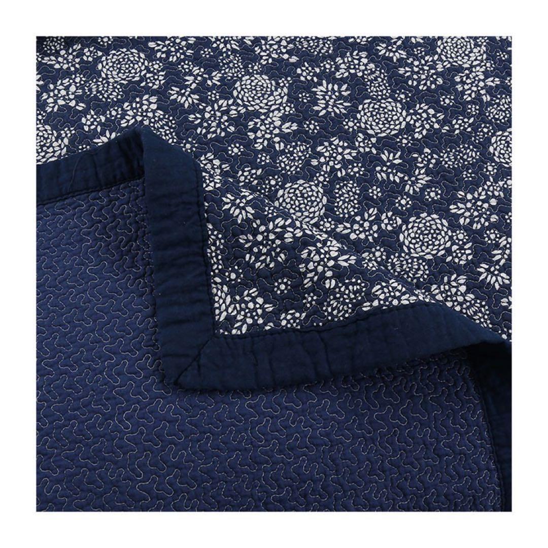 キルトベッドカバー3点セット綿マルチカバー キルティング 074