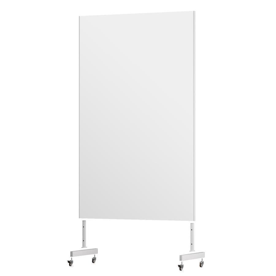 2659フィルムミラー 割れない鏡 全身鏡幅100×高さ160cmキャスター付銀