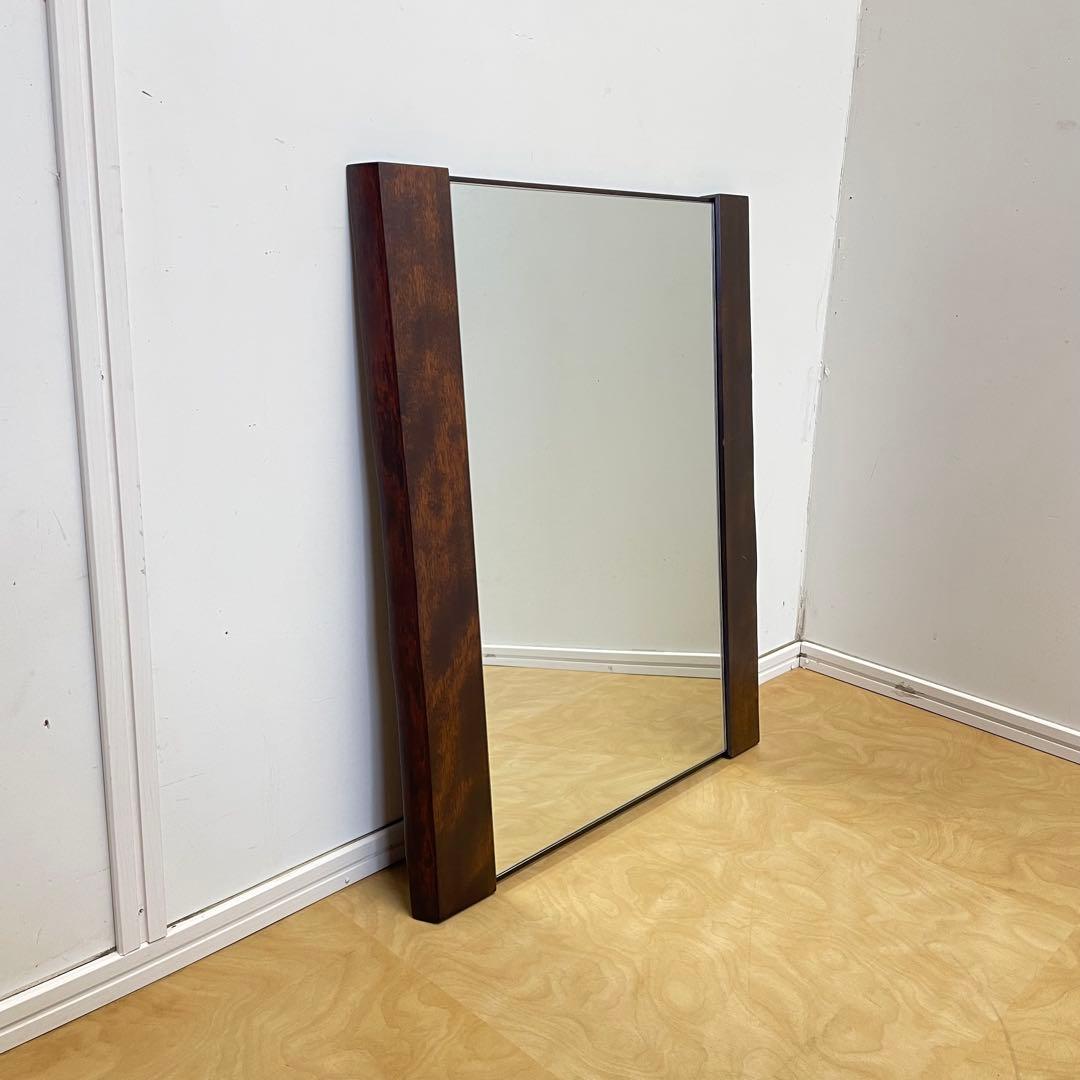 希少 北海道民芸家具 鏡 大型 ミラー 壁掛け鏡 ウォールミラー アンティーク