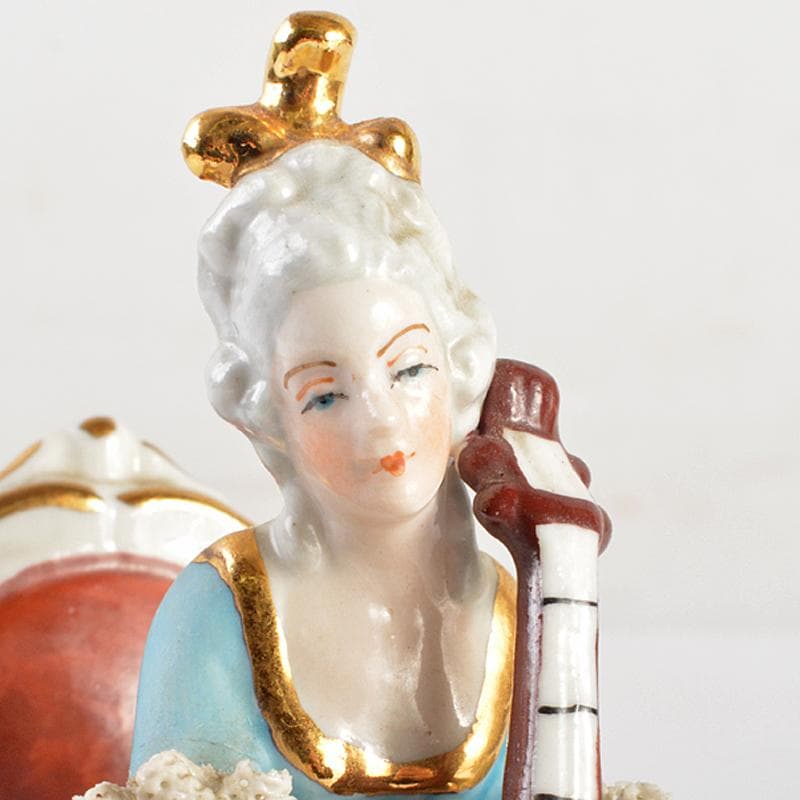 専用フォルクシュテットなど フィギュリン陶人形レースドール 2点 C