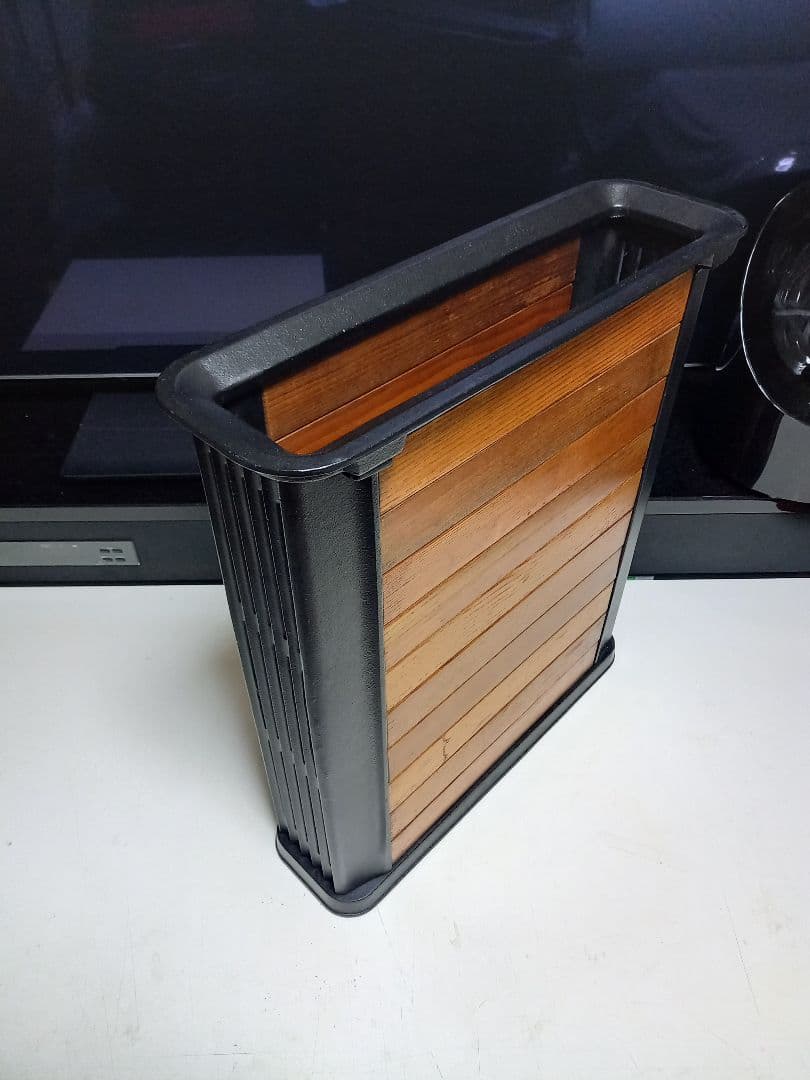 インダストリアル　アイアン　ナチュラル　ウッド　アンブレラ　スタンド　鋳物製