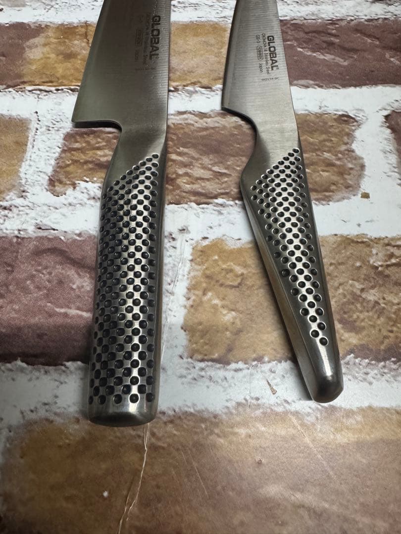 GLOBAL 包丁セット 牛刀とペティナイフ