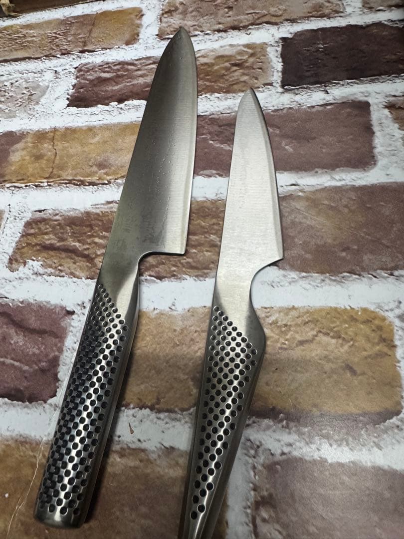 GLOBAL 包丁セット 牛刀とペティナイフ