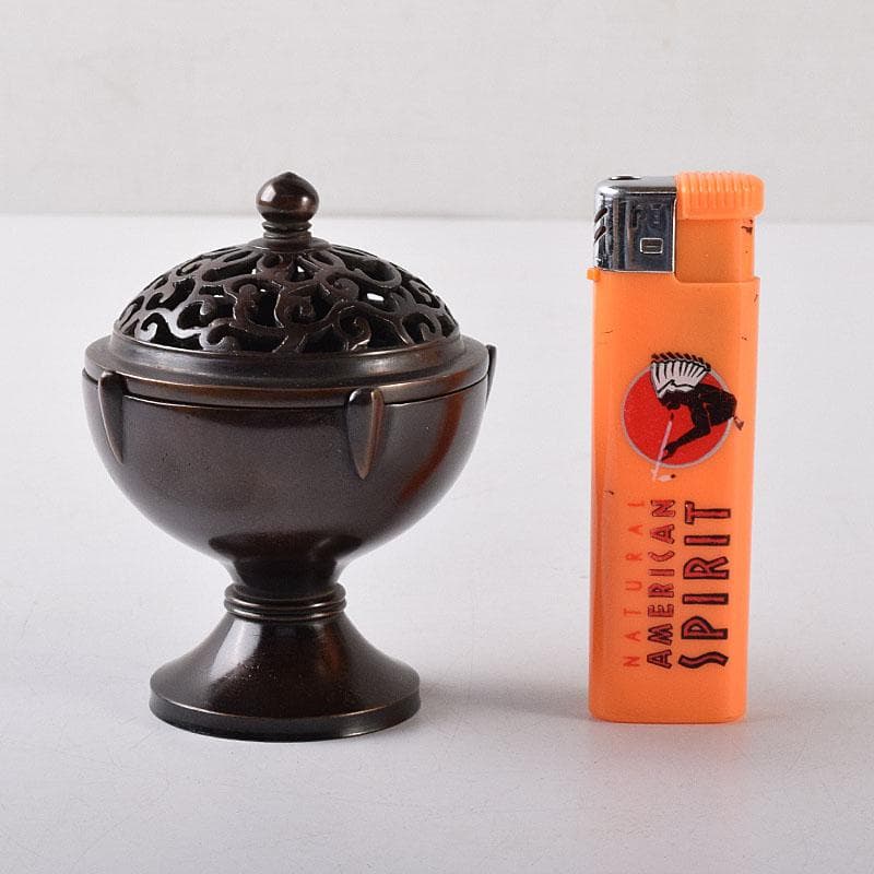 マル 様専用茶道具 釜師 根来実三作 唐銅 火屋蓋置 共箱 V R8718