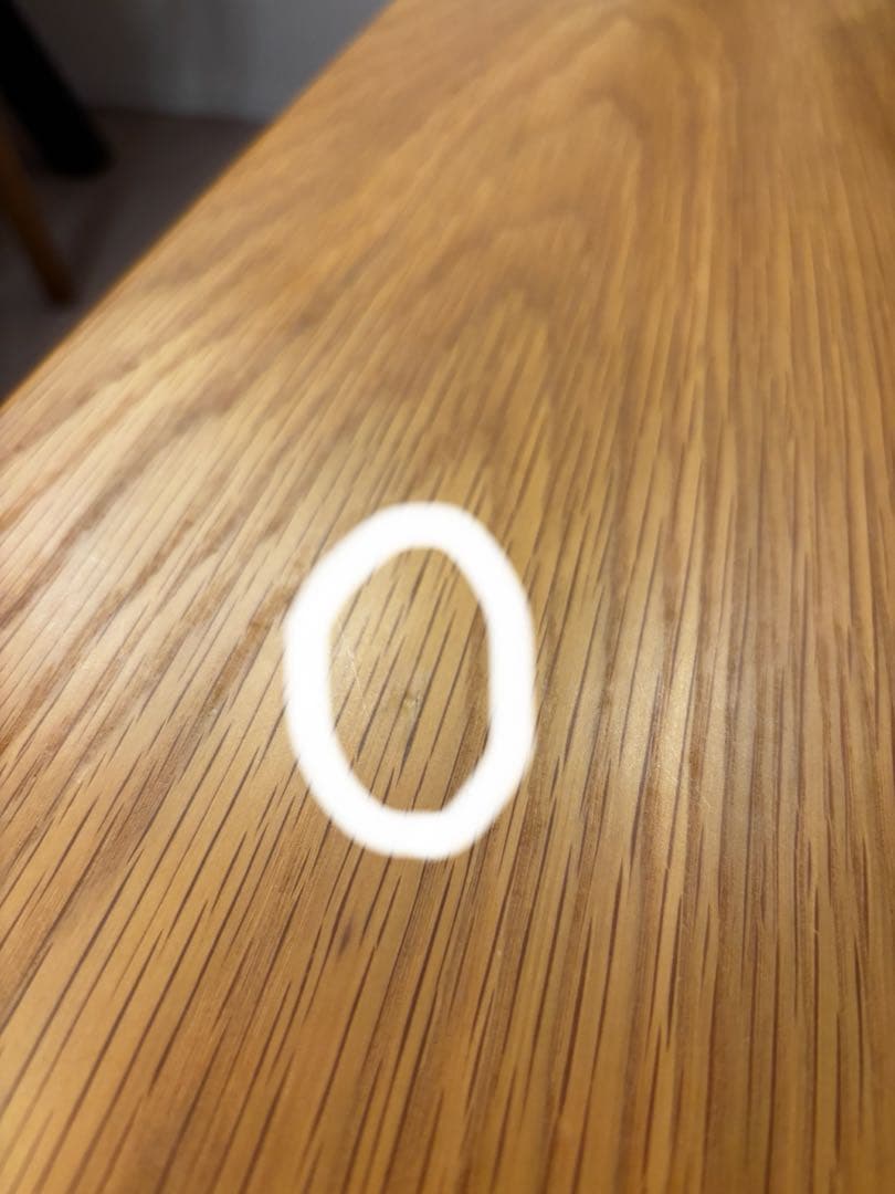 無印良品　板と脚でできた木製テーブル オーク材80×80