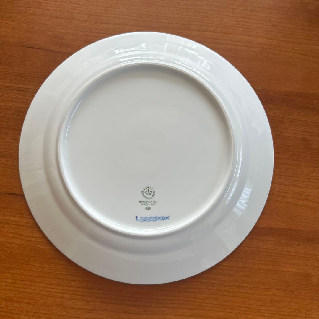 【超美品】ロイヤルコペンハーゲン ブルーフルーテッド　プレイン　プレート25cm