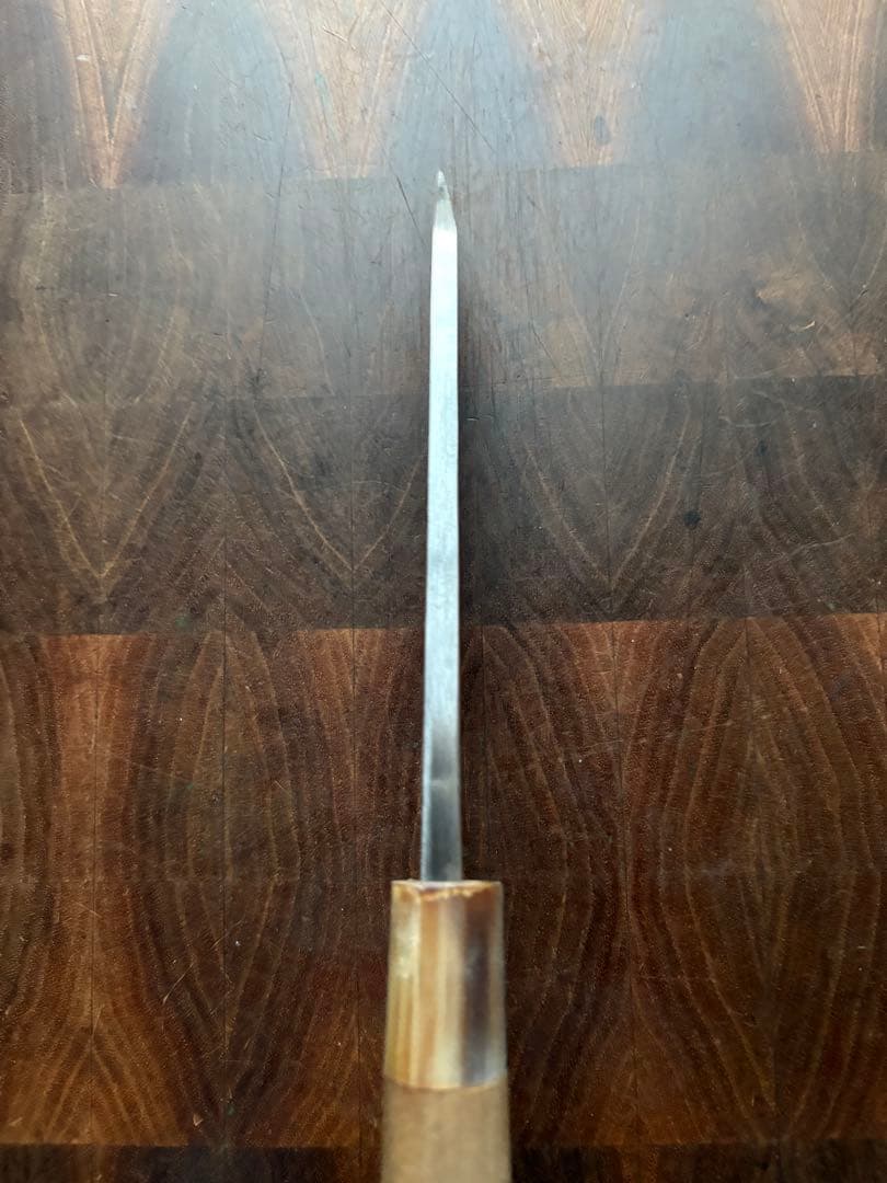 正本　築地　秀　小出刃　140mm 包丁　白鋼　和包丁　研ぎ済み　釣り　水牛朴