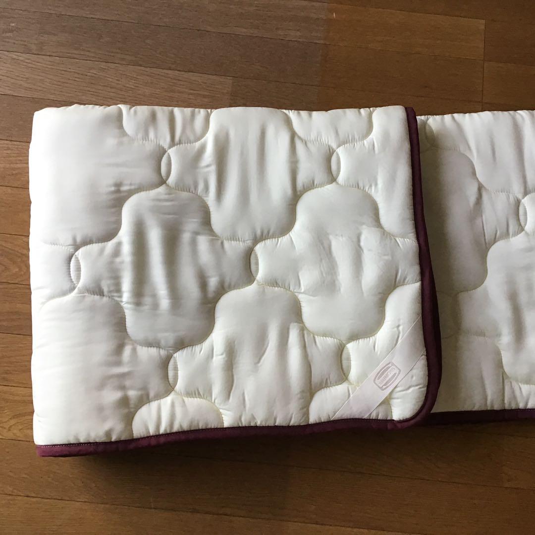 日本製 シモンズラグジュアリーベッドパッド　シングル　数日使用　クリーニング済