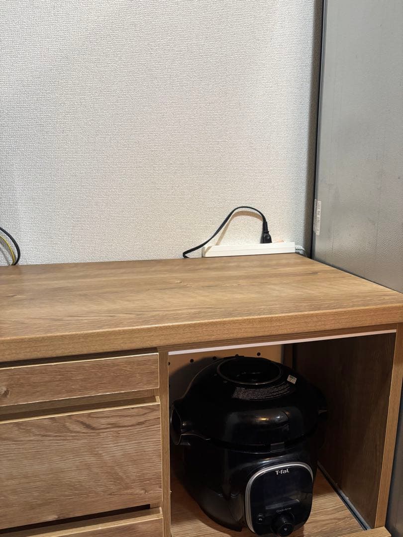 【メルシー様】LOWYA　食器棚　幅120cm ステンレスカウンターキッチン収納