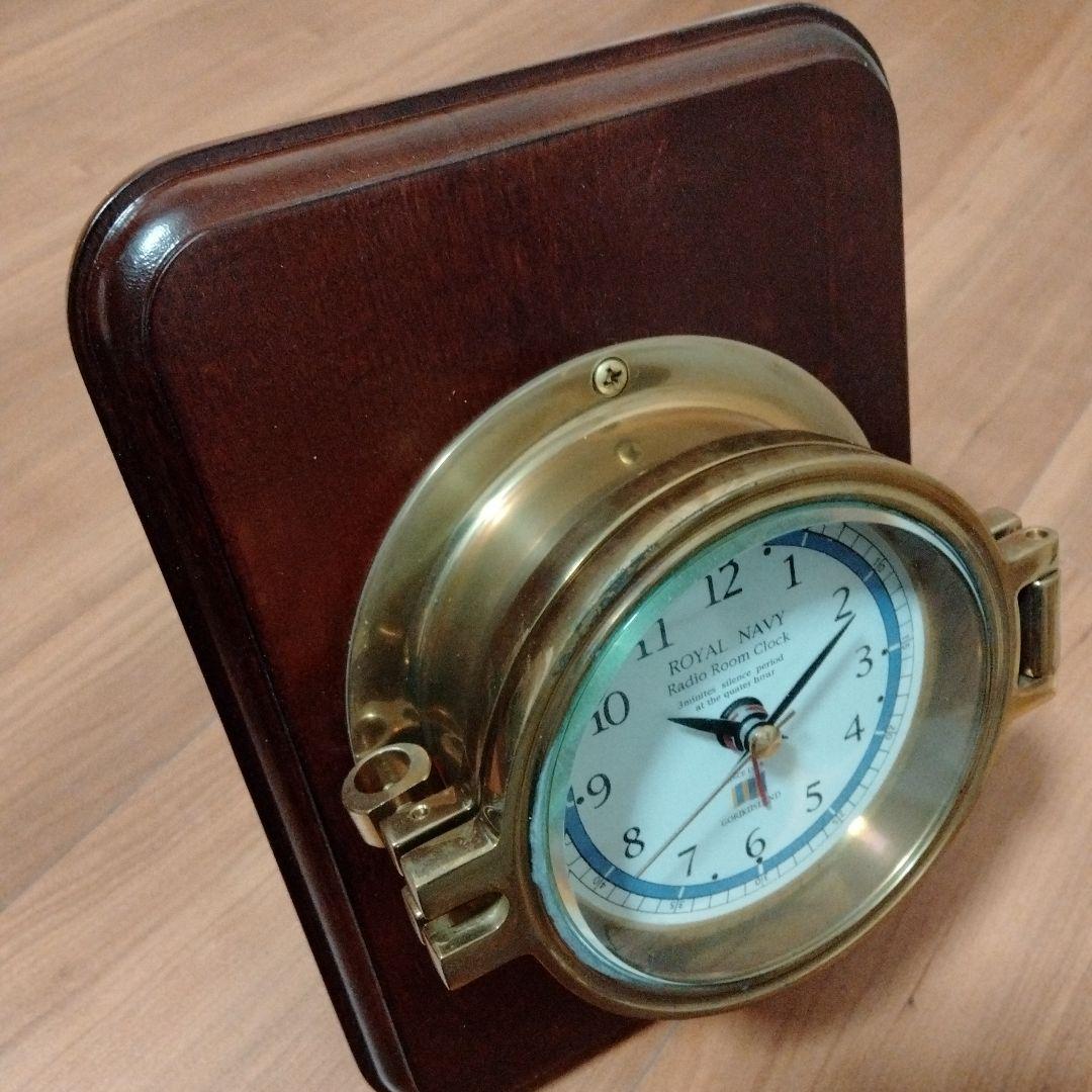  NAVY ラジオルームクロック 置時計