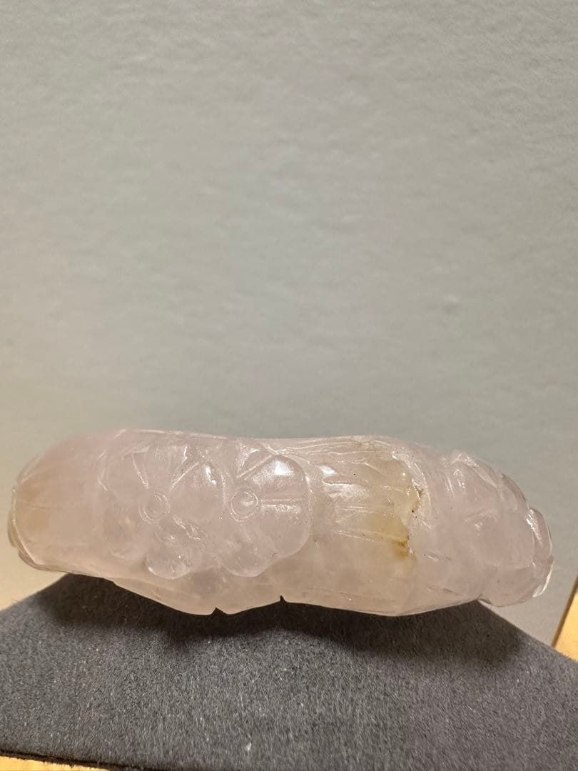 春節祭　希少　梅花朶朶バングル　ローズクオーツバングル