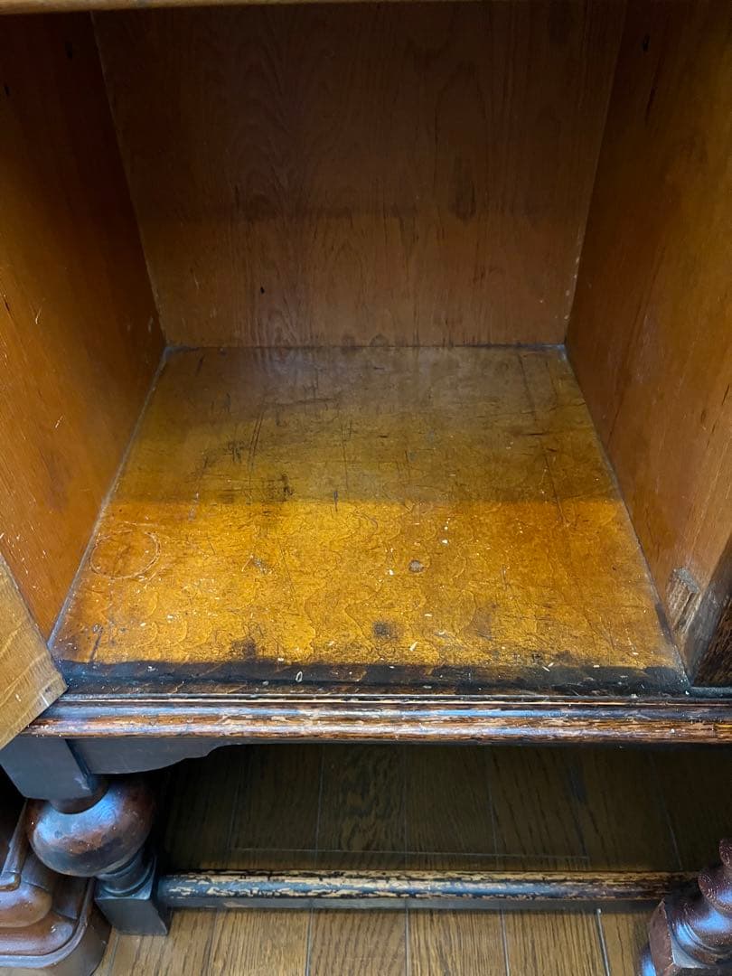 イギリス　アンティーク　サイドバイサイド　ライティングビューロー