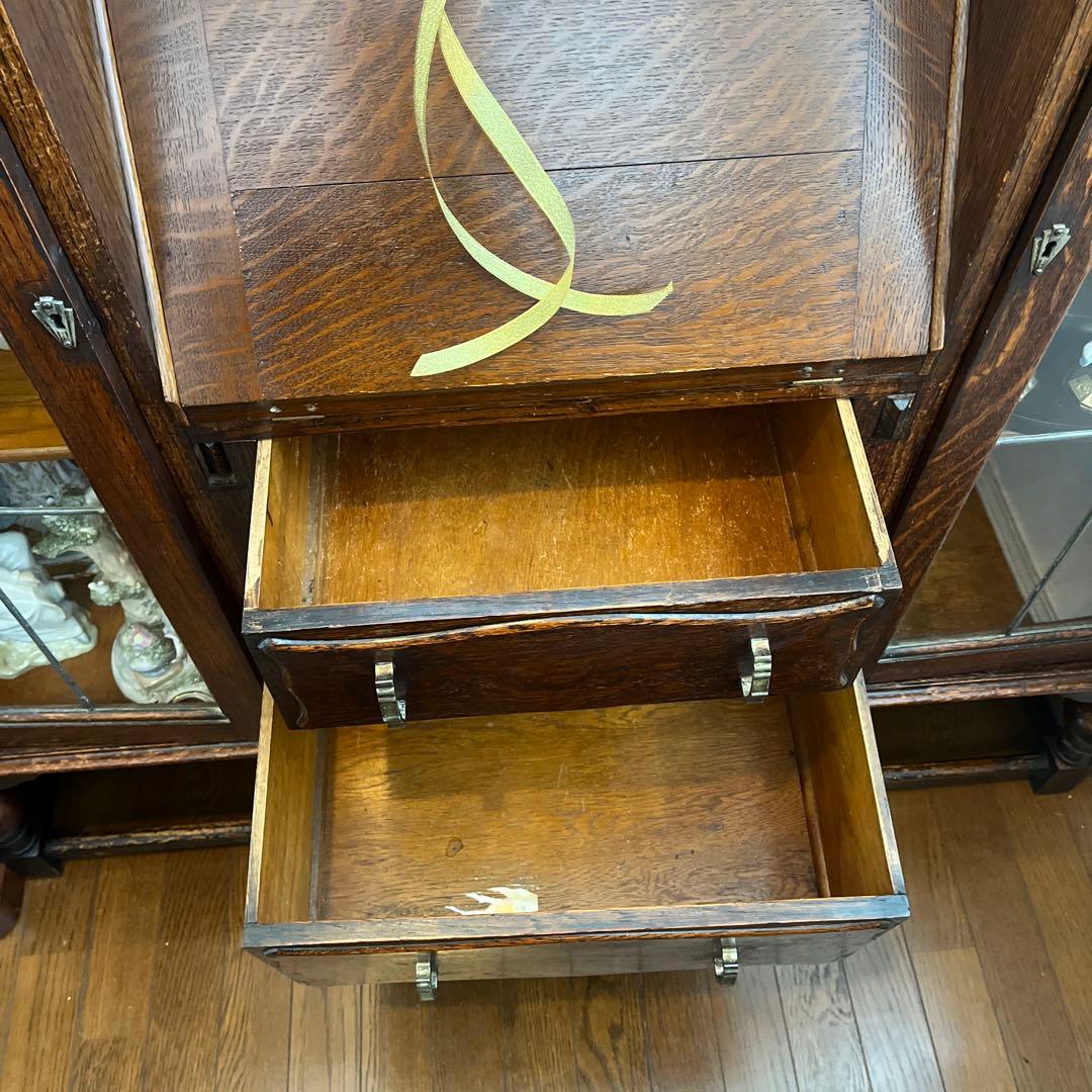 イギリス　アンティーク　サイドバイサイド　ライティングビューロー