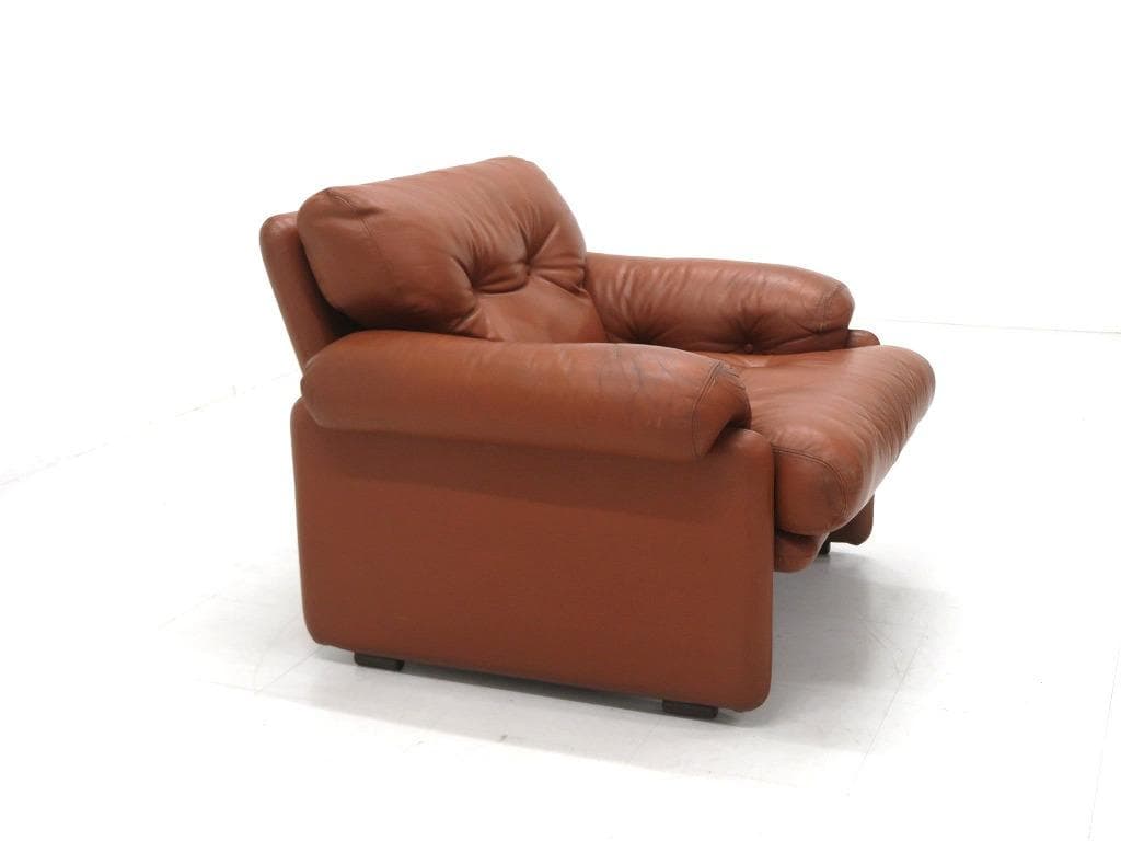 B＆Bイタリア　スカルパ　コロナド　総本革　1人掛けソファ　ビンテージ　名作