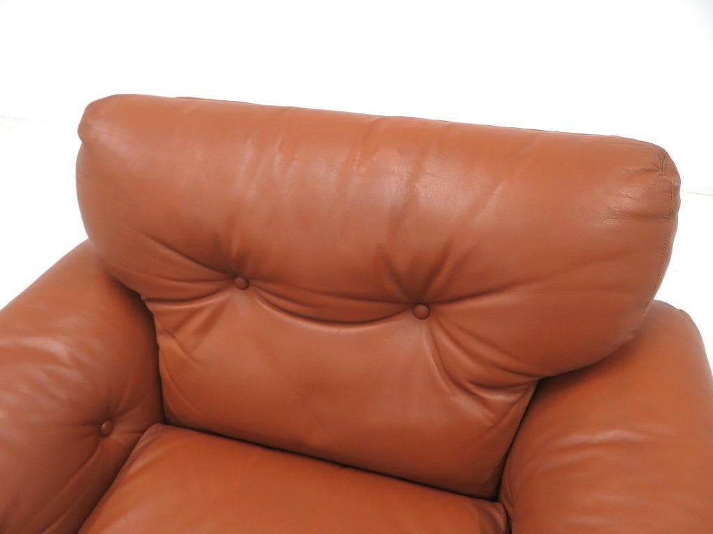 B＆Bイタリア　スカルパ　コロナド　総本革　1人掛けソファ　ビンテージ　名作