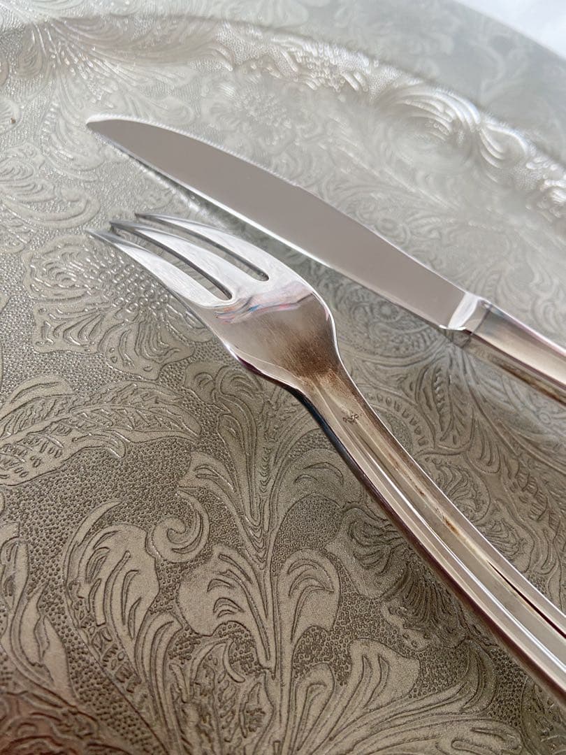 完売　エルメス　オンドOnde 「波」　ナイフ＆フォーク　2本セット