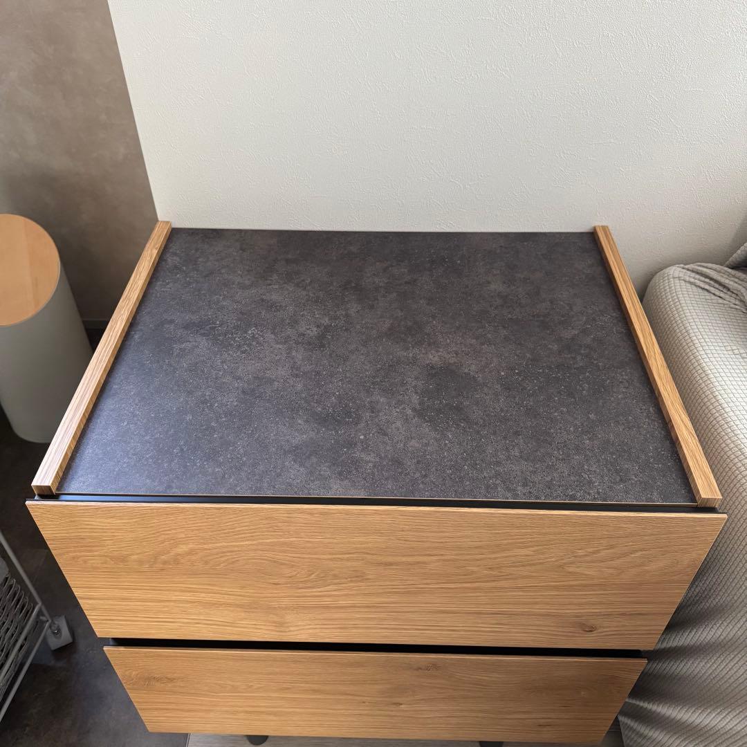 Pamouna 2段　リビングボード　リビングチェスト