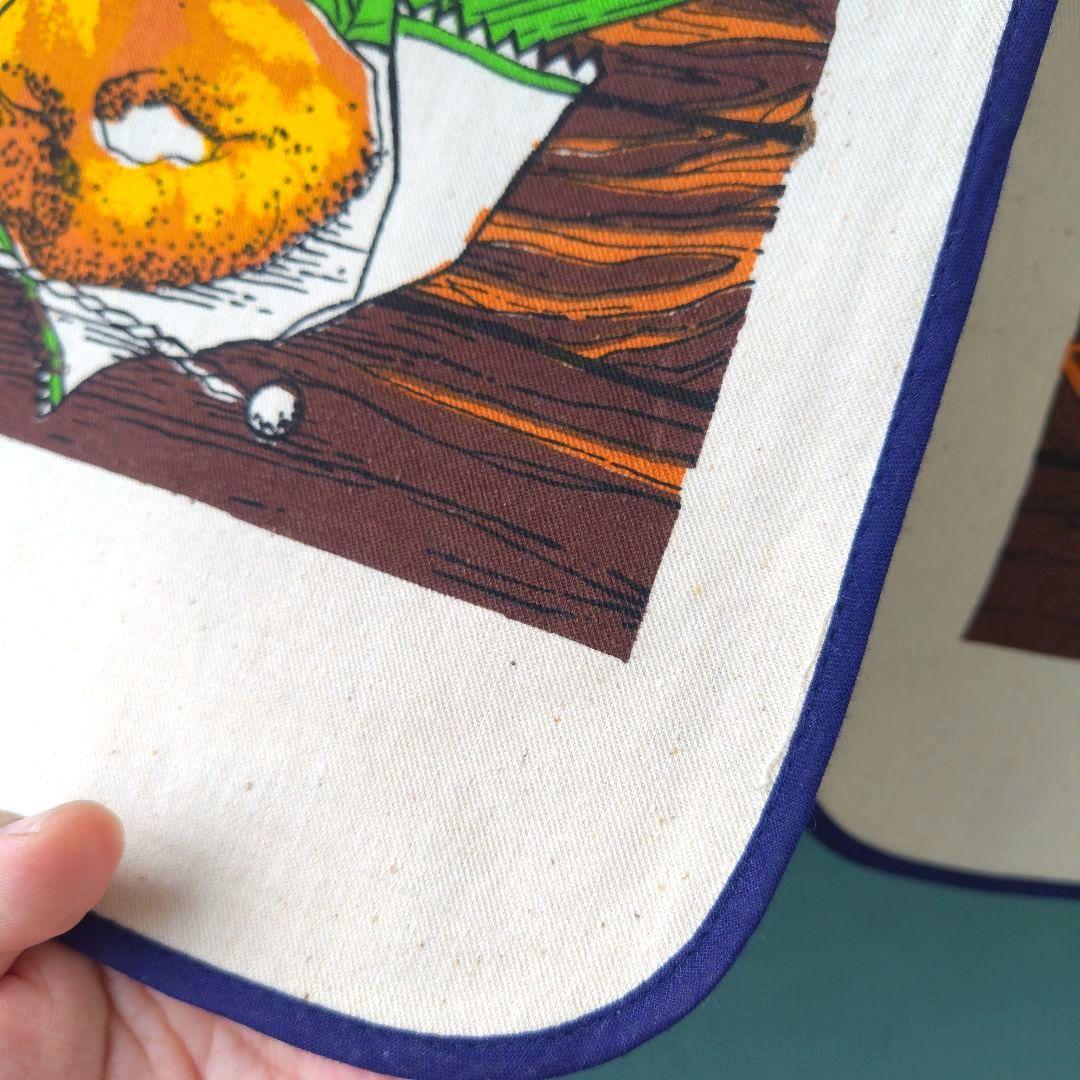 未使用極美品です！昭和レトロ当時物 コットンのれん メルヘンイラスト