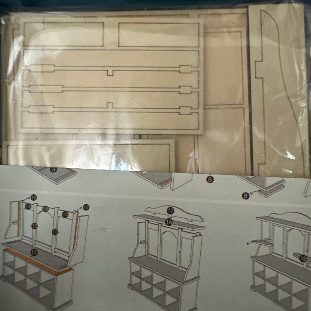 ミニチュア　レトロ家具　手作りキット　1／１２　ドールハウス